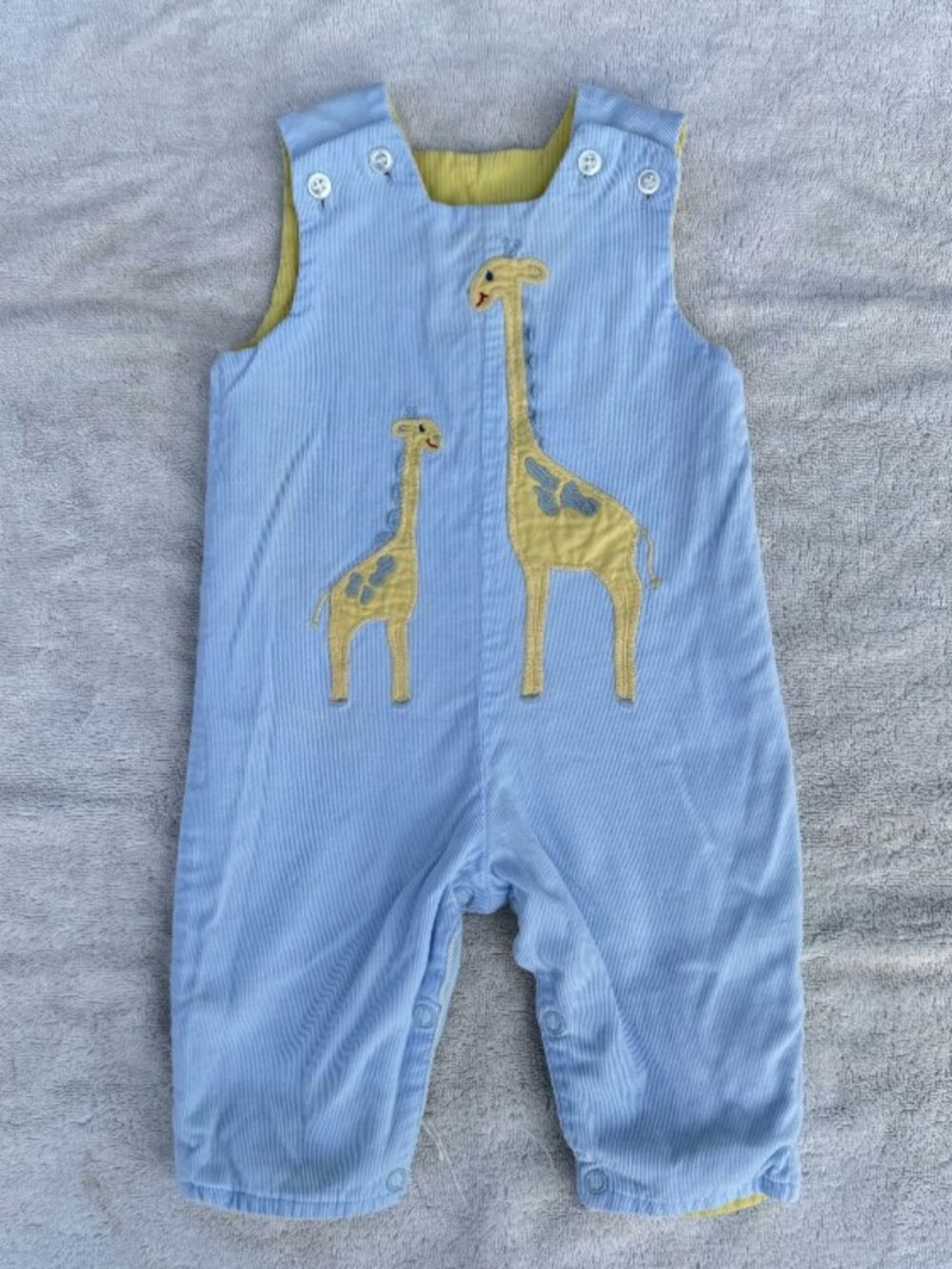 Reversible Corduroy Romper 6M